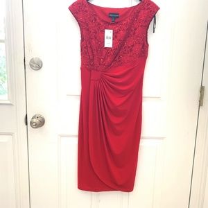 NWT-Connected Apparel Formal Red Dress